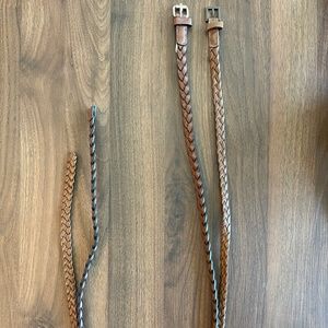 Braided Belts x2